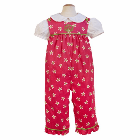 Remember Nguyen Helen pink romper with flowers.  Feminine and versatile.  SHIRT NOT INCLUDED.
