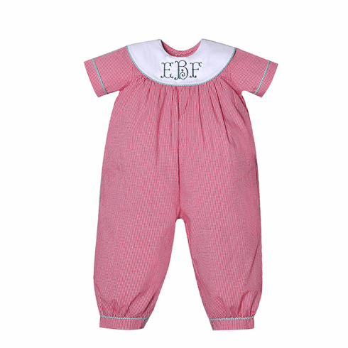 Remember Nguyen Red Boy Long Romper.