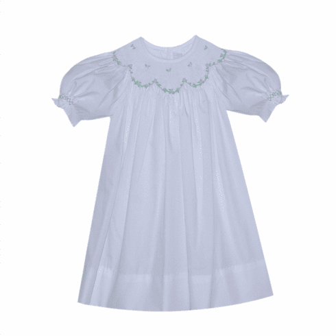 Remember Nguyen Savannah Bishop Dress Green. Toddler