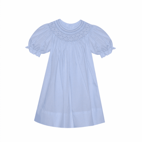Remember Nguyen Savannah Blue Bishop Dress. Toddler