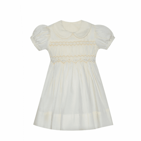 Remember Nguyen Stella Yellow Bodice Smocked Dress. Girl