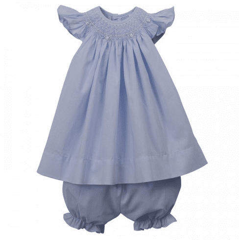 Remember Nguyen Sweet Isabella Angel Bishop Dress-Blue