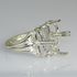 thumbnail image 2 of 12x6mm Shallow Marquise Sterling Silver Ring Setting – Pre-Notched, Size 7 2 of 5