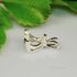 11mm Trillion Vee Sterling Silver Pre-Notched Pendant Setting 3 Prong