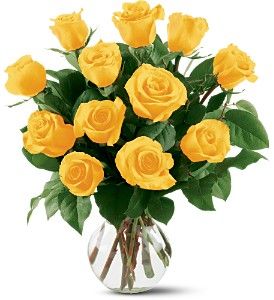 12 Yellow Roses 