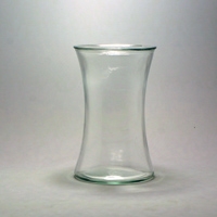 8H Clear Glass Gathering Vase 