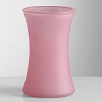 8"H Pink Frosted Gathering Vase 