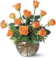 A Dozen Orange Roses