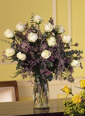 A Dozen white rose