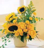 A Pot of Sunflowers A Pot of Sunflowers