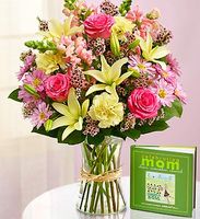 Book and Bouquet for Mom 