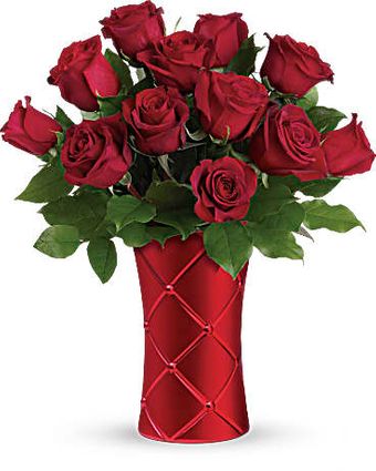 Classic red roses Happy Valentine's Day