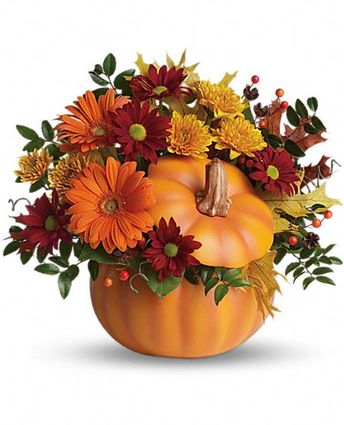 Country Pumpkin Flowers