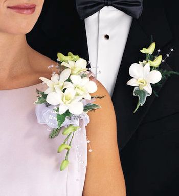 Dendrobium Corsage and Boutonniere