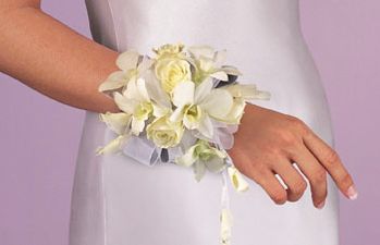 Dendrobium & Rose Wristlet