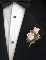 Double Rose Boutonniere
