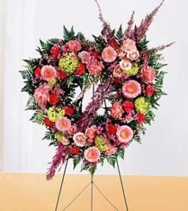 Eternal Rest Heart Wreath 