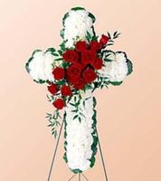 Floral Cross funeral and sympathy