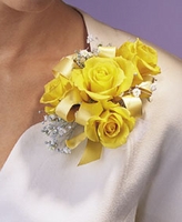 Four rose Corsage