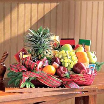 Fruits and Gourmet basket