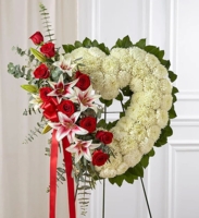 Funeral Hearts Wreaths / Hoa Tang Cắm theo dạng Trái Tim