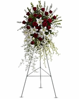 Funeral Standing Sprays/ Hoa Tang L�̃ Tr�n C�y Đứng Cắm theo dạng b�̀u dục