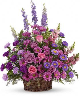 Gracious Lavender Basket  