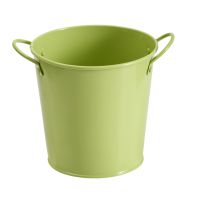 Green Tin Planter 
