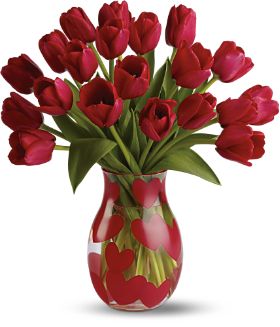 Heart Tulips Bouquet 
