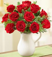 Holiday Pitcher Full of Roses Holiday Pitcher Full of Roses