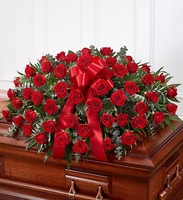 Red Rose Casket Flower 