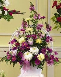 Lavender Snapdragon basket