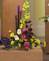 Liatris and snapdragons