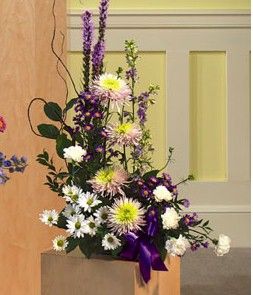 Liatris and spider Mums