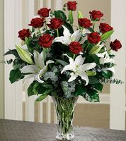 Long-Stem Roses and Lilies Arrangement