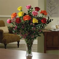 Magnificent Mixed Dozen Roses - Vase variety Magnificent Mixed Dozen Roses - Vase variety