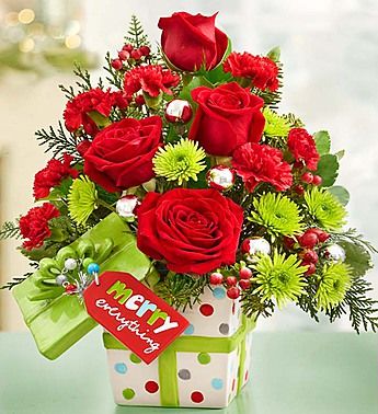 Merry Everything" Present Bouquet