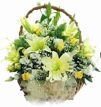 Mixed flowers and rose