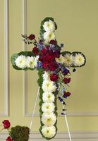 Mum Cross With Roses