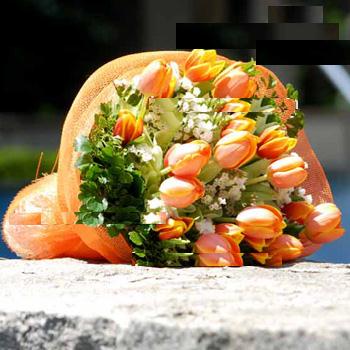 Orange Tulips bouquet