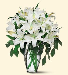 Perfect White Lilies bouquet