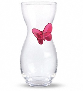 Pink Butterfly (09M100-04) Vase