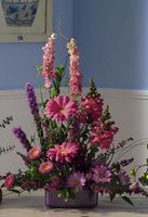 Purple Flower Dish Rectangular