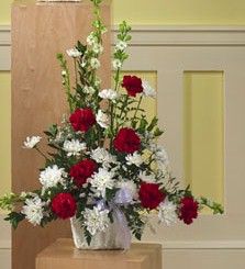 Red And White Arrangement