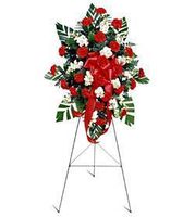 Red And White Standing Spray