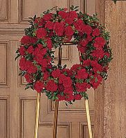 Red Regards Wreath