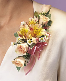 Spray Rose and Alstroemeria Corsage