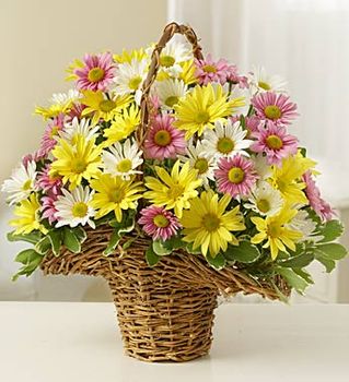Spring Daisy Basket