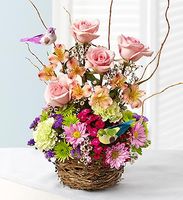 Springtime Birds Nest of Flowers Springtime Birds Nest of Flowers