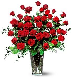 Three Dozen Red Roses Anniversary